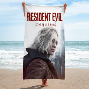 Resident Evil Requiem Rectangle Beach Towel - GNE5294