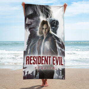 Resident Evil Requiem Rectangle Beach Towel - GNE5296
