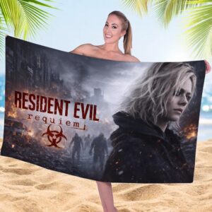 Resident Evil Requiem Rectangle Beach Towel - HOATT16468