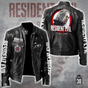 Resident Evil Requiem Motorcycle Leather Jacket - GNE5504