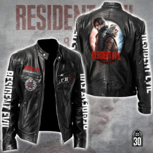 Resident Evil Requiem Motorcycle Leather Jacket - GNE5505