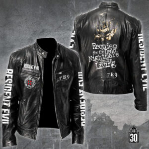 Resident Evil Requiem Motorcycle Leather Jacket - GNE5564
