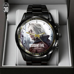 Resident Evil Requiem x Grace Ashcroft Black Stainless Steel Watch - GNE5479