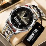 Resident Evil Requiem x Leon Scott Kennedy Alloy Luxury Quartz Watch – GNE5474