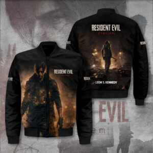 Resident Evil Requiem x Leon Scott Kennedy 3D Bomber Jacket - GNE5414.5