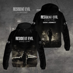 Resident Evil Requiem x Leon Scott Kennedy 3D Windbreaker Jacket - GNE5468