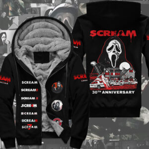 Scream 30th Anniversary 3D Fleece Zip Hoodie - TMTHU4412