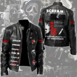 Scream 30th Anniversary Motorcycle Leather Jacket – TMTHU4406