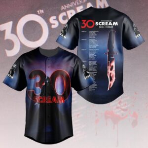 Scream 30th Anniversary Baseball Jersey - HOATT16416