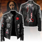 Scream 30th Anniversary Motorcycle Leather Jacket – HOATT16396