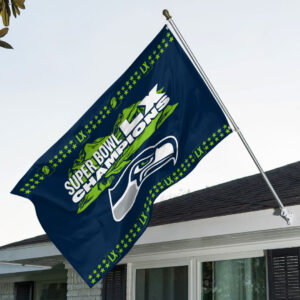 Seattle Seahawks 2025 Super Bowl LX Champions 3D Double-side House Flag - HOATT16445