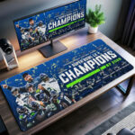Seattle Seahawks 2025 Super Bowl LX Champions Mouse Mat – TMTHU4378