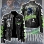 Seattle Seahawks 2025 Super Bowl LX Champions Motorcycle Leather Jacket – GNE5343