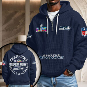 Seattle Seahawks Super Bowl LX Champions 3D Unisex Waffle Hoodie - MAITM14942