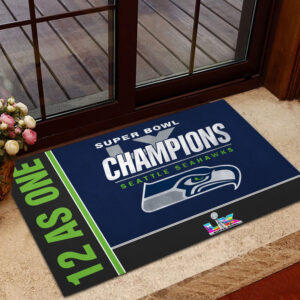 Seattle Seahawks Super Bowl LX Champions Custom Doormat - MAITM14930
