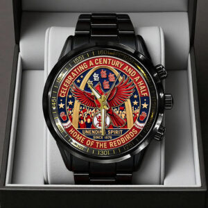 St. Louis Cardinals 150th Anniversary Black Stainless Steel Watch - TANTN21616