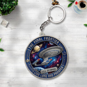 Star Trek 60th Anniversary 2026 Custom Shape 2-sided Keychain - TANTN21391