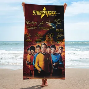 Star Trek 60th Anniversary Rectangle Beach Towel - TMTHU4695