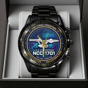 Star Trek 60th Anniversary Black Stainless Steel Watch - TANTN21420