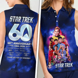 Star Trek 60th Anniversary Women Sleeveless Polo Shirt - HOATT16806