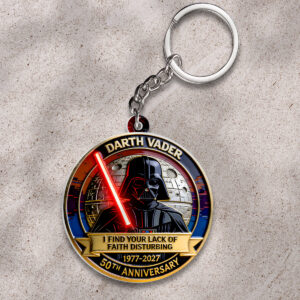 Star Wars 50th Anniversary Custom Shape 2-sided Keychain - HOATT16841