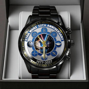 Star Wars 50th Anniversary Black Stainless Steel Watch - TANTN21483