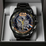 Star Wars 50th Anniversary Black Stainless Steel Watch – TANTN21717