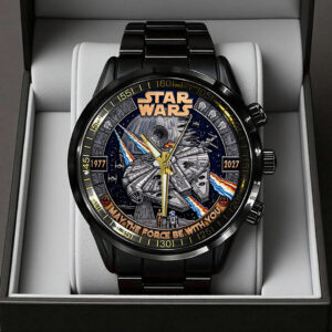 Star Wars 50th Anniversary Black Stainless Steel Watch - TANTN21717