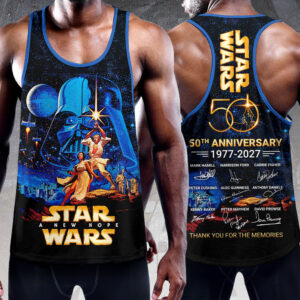 Star Wars 50th Anniversary Y-Back Muscle Tank Top - HOATT16403