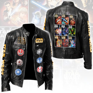 Star Wars 50th Anniversary Motorcycle Leather Jacket - HOATT16456