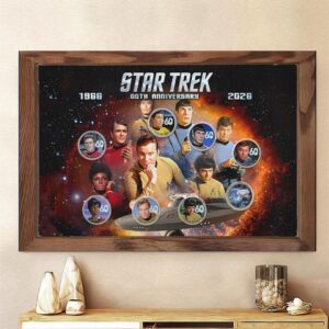 Star Trek 60th Anniversary Rectangle Canvas With Inner Frame - HOATT17006