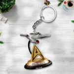 Star Trek 60th Anniversary Custom Shape 2-sided Keychain – MAITM15117