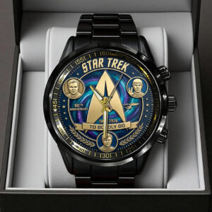Star Trek 60th Anniversary Black Stainless Steel Watch - TANTN21418