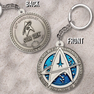 Star Trek 60th Anniversary Custom Shape 2-sided Keychain - MAITM15251