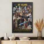 Star Wars 50th Anniversary Rectangle Canvas With Inner Frame – HOATT16721