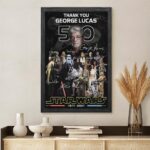 Star Wars 50th Anniversary Rectangle Canvas With Inner Frame – HOATT16723