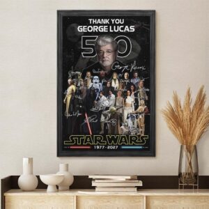 Star Wars 50th Anniversary Rectangle Canvas With Inner Frame - HOATT16723