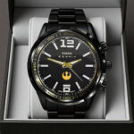 Star Wars Black Stainless Steel Watch – GNE5704