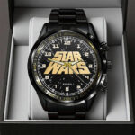 Star Wars Black Stainless Steel Watch – GNE5712