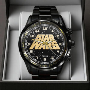 Star Wars Black Stainless Steel Watch - GNE5712
