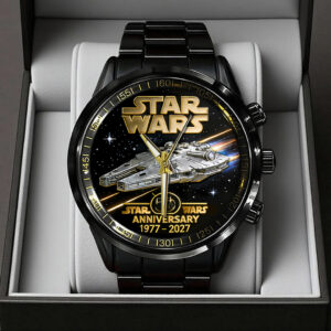Star Wars 50th Anniversary Black Stainless Steel Watch - TANTN21719