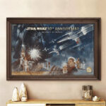 Star Wars 50th Anniversary Rectangle Canvas With Inner Frame – TMTHU4152