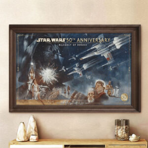 Star Wars 50th Anniversary Rectangle Canvas With Inner Frame - TMTHU4152