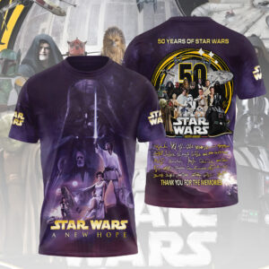 Star Wars 50th Anniversary 2027 3D Apparel - TMTHU4735