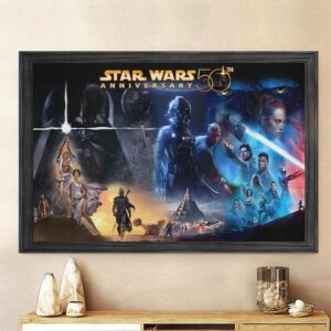 Star Wars 50th Anniversary Rectangle Canvas With Inner Frame - HOATT16538