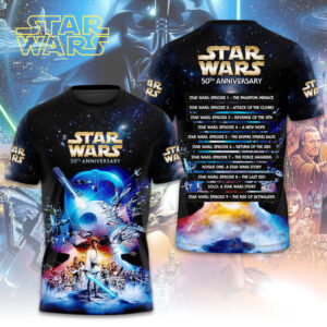 Star Wars 50th Anniversary 3D Apparel - TMTHU4348