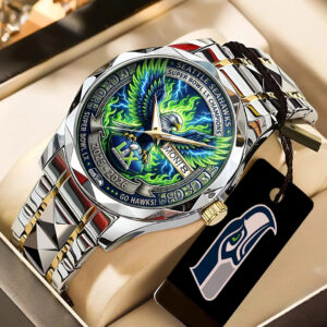 Seattle Seahawks 2025 Super Bowl LX Champions Alloy Luxury Quartz Watch - TANTN21339