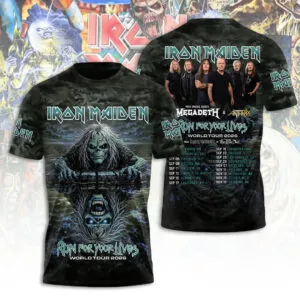 Iron Maiden Tour 2026 3D Apparel - TANTN21365