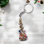 Iron Maiden 50th Anniversary Custom Shape 2-sided Keychain – TATNTN21428