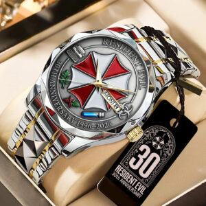 Resident Evil Requiem 30th Anniversary Alloy Luxury Quartz Watch - TANTN21442